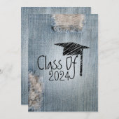 卒業招待状 – リップジーンズ2024年クラス 招待状 (正面/裏面)