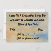 卒業招待状-兄弟/姉妹または夫婦 招待状 (裏面)