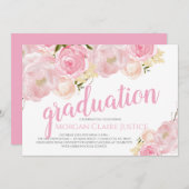 卒業招待状、卒業発表 招待状 (正面/裏面)