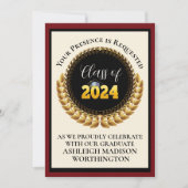 卒業招待状 招待状 (正面)