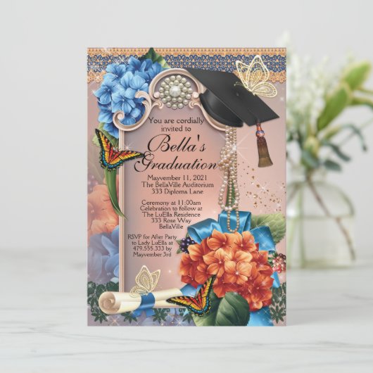 卒業招待状 招待状 (スタンド正面)