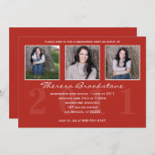 卒業招待状 招待状 (正面/裏面)