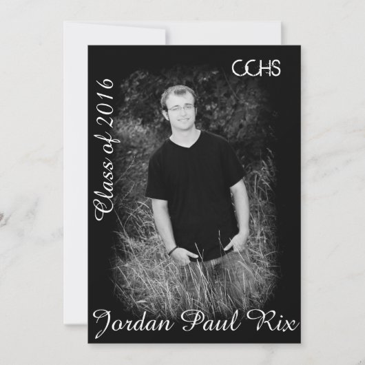 卒業招待状 招待状 (正面)