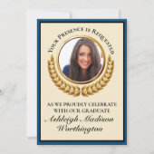 卒業招待状 招待状 (正面)