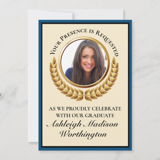 卒業招待状 招待状 (正面)