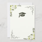 卒業招待状 招待状 (裏面)