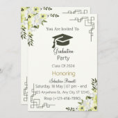 卒業招待状 招待状 (正面/裏面)