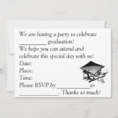 卒業招待状 招待状 (正面)