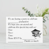 卒業招待状 招待状 (スタンド正面)