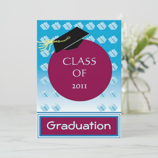 卒業招待状 招待状 (スタンド正面)