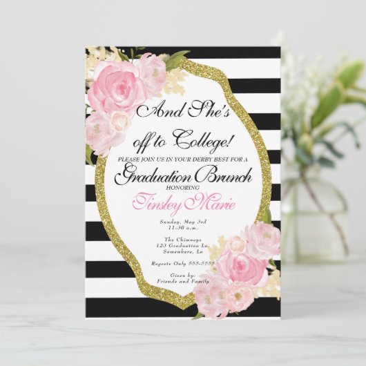 卒業招待状 招待状 (スタンド正面)