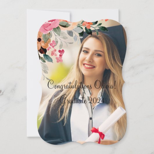 卒業招待状 招待状 (正面)