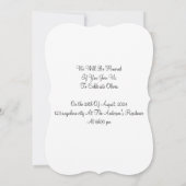 卒業招待状 招待状 (裏面)