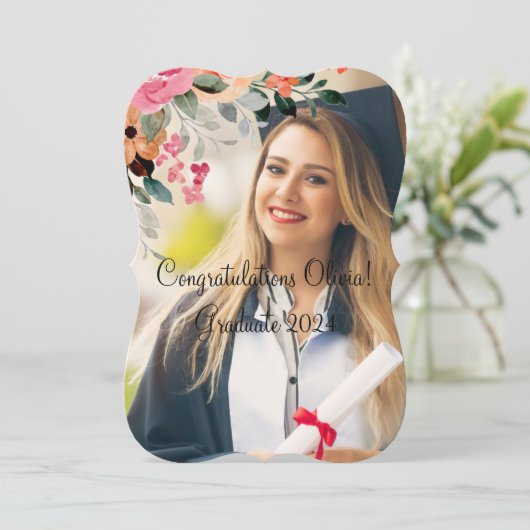 卒業招待状 招待状 (スタンド正面)