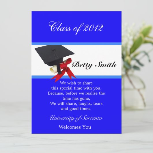 卒業招待状 招待状 (スタンド正面)