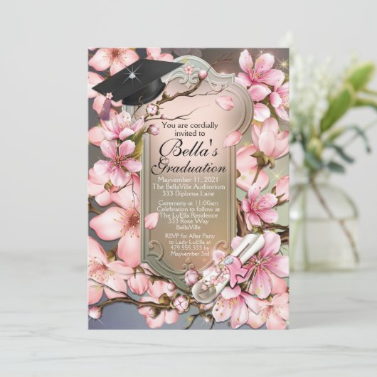 卒業招待状 招待状 (スタンド正面)