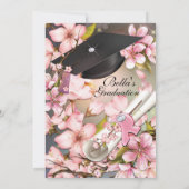 卒業招待状 招待状 (裏面)