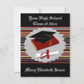 卒業招待状 招待状 (正面)