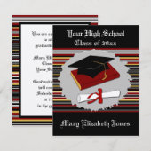 卒業招待状 招待状 (正面/裏面)