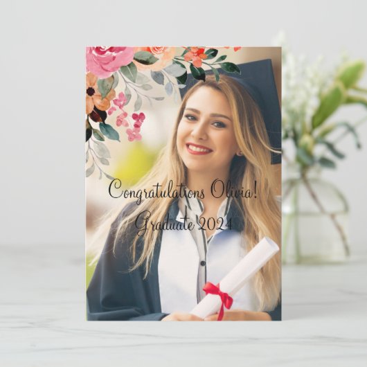 卒業招待状 招待状 (スタンド正面)