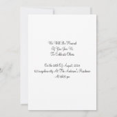 卒業招待状 招待状 (裏面)