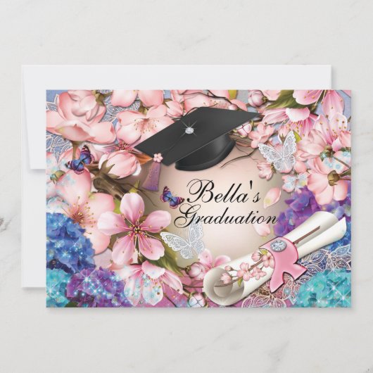 卒業招待状 招待状 (正面)