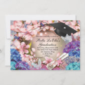 卒業招待状 招待状 (裏面)