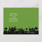 卒業招待状 – 現在の年と自分の色を入力 インビテーションポストカード (裏面)