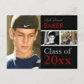 卒業招待状 | 発表日 インビテーションポストカード (正面)