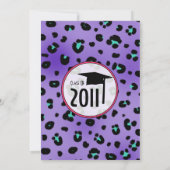 卒業招待状- 2011年の紫 招待状 (裏面)