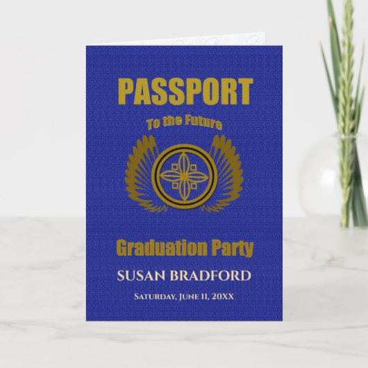 卒業招待状- PASSPORT - 2015 招待状 (正面)