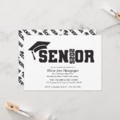 卒業招待状- Senior 2025 カード (正面/裏面インサイチュ)