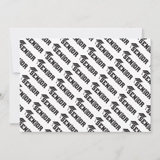 卒業招待状- Senior 2025 カード (裏面)