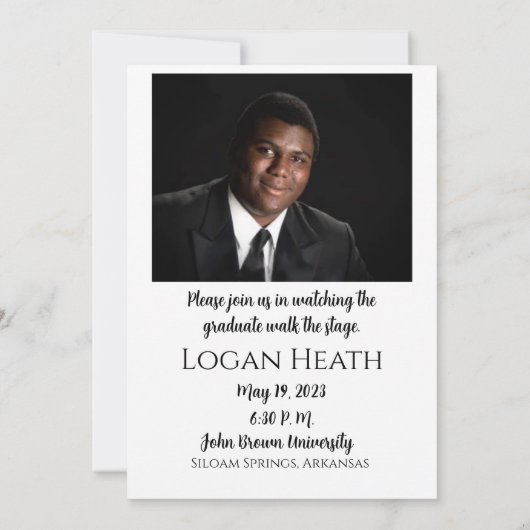 卒業招待状V4 招待状 (裏面)