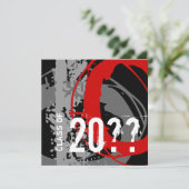 卒業招待状WDX赤 招待状 (スタンド正面)