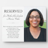 卒業救記念の母席 フォトプラーク (正面)