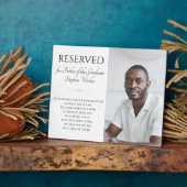 卒業救記念の議席の父 フォトプラーク (側面)