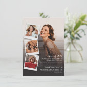 卒業数々の写真Grad 2025パーティー 招待状 (スタンド正面)