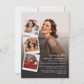 卒業数々の写真Grad 2025パーティー 招待状 (正面)