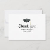 卒業新聞カスタム写真ありがとう サンキューカード (正面)