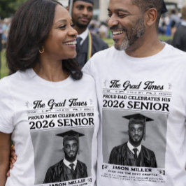 卒業新聞シャツ誇りを持ったお母さん卒業 Tシャツ