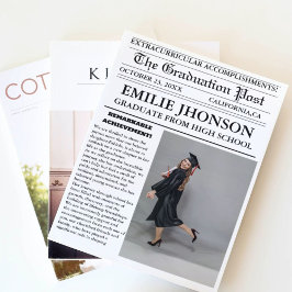 卒業新聞モダン高等学校 招待状