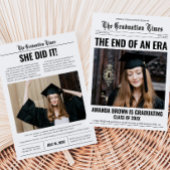 卒業新聞写真卒業パーティー 招待状