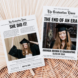 卒業新聞写真卒業パーティー 招待状