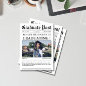 卒業新聞高校ユニークの写真 招待状