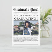 卒業新聞高校ユニークの写真 招待状 (スタンド正面)