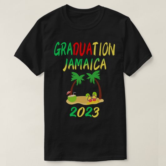 卒業旅行ジャマイカ2023シニアグラブジャマイカT Tシャツ (デザイン正面)