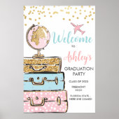 卒業旅行スーツケースウェルカムサインポスター ポスター (正面)