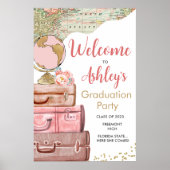 卒業旅行スーツケースウェルカムサインポスター ポスター (正面)