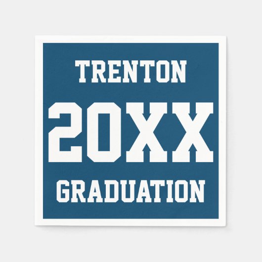 卒業日カスタマイズパーティー供給アイディア スタンダードカクテルナプキン (正面)